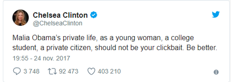 ابنة أوباما مع عائلتها