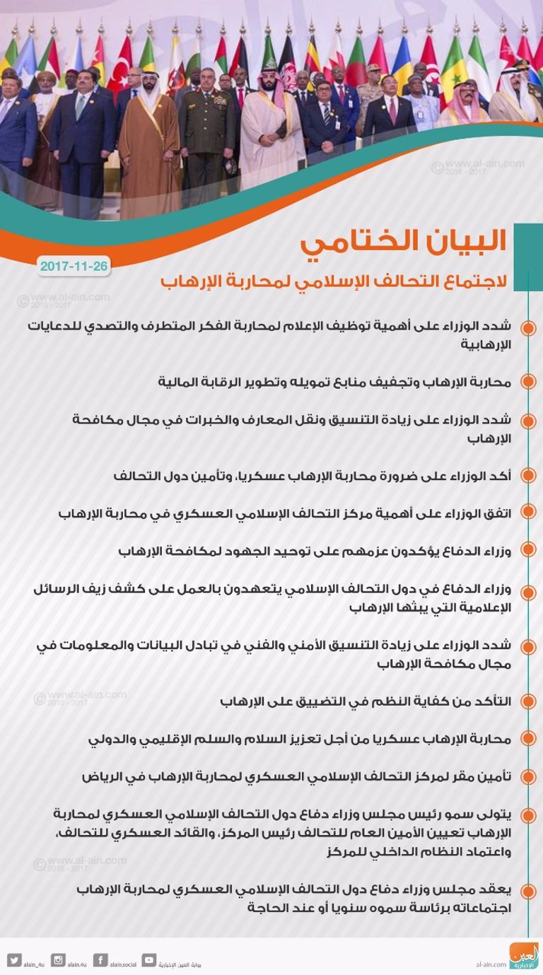 الاجتماع الأول لوزراء دفاع دول التحالف الإسلامي لمكافحة الإرهاب