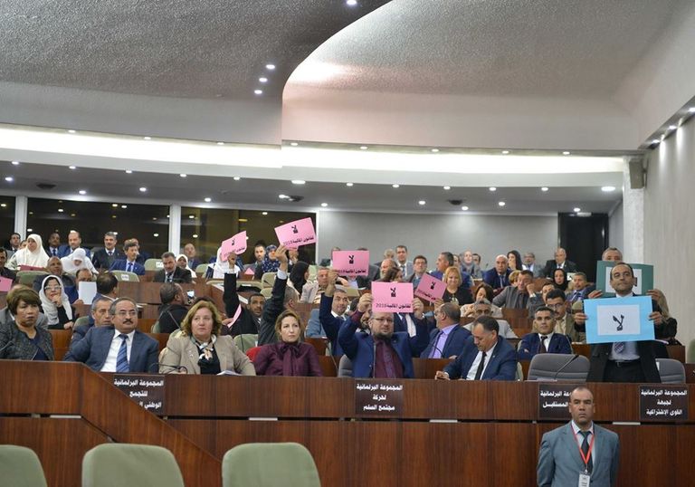 برلمان الجزائر خلال جلسة تمرير الموازنة