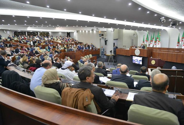برلمان الجزائر خلال جلسة تمرير الموازنة