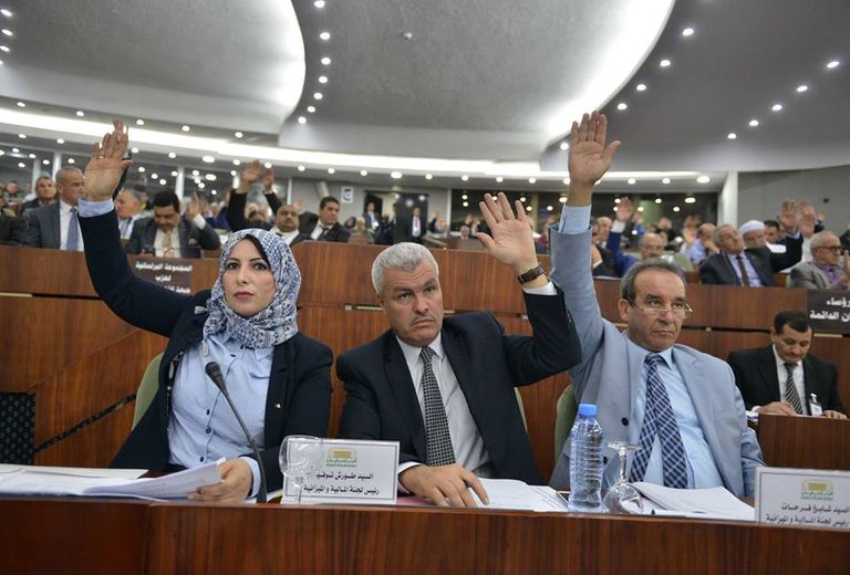 برلمان الجزائر خلال جلسة تمرير الموازنة