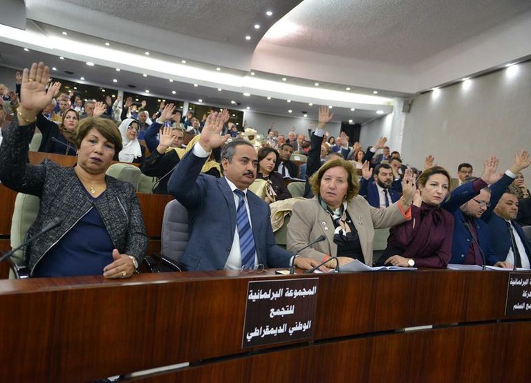 برلمان الجزائر خلال جلسة تمرير الموازنة