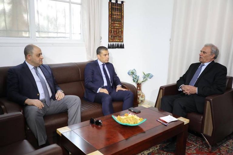 جانب من زيارة الوفد المصري لقطاع غزة