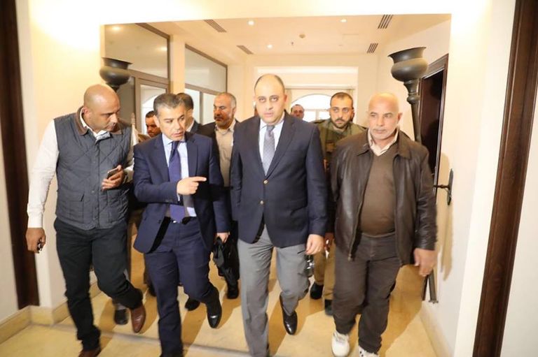 جانب من زيارة الوفد المصري لقطاع غزة