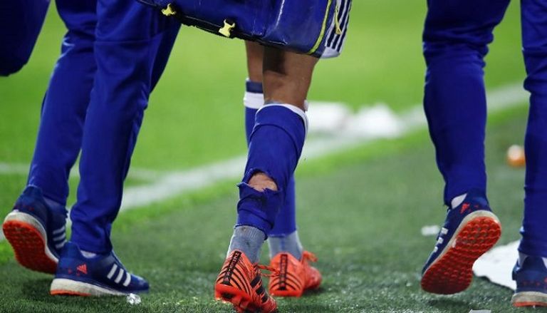 جورب حارث المقطوع أمين حارث يحتفل بعودة شالكه التاريخية