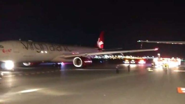 الطائرة التي اصطدمت بها طائرة مصر للطيران