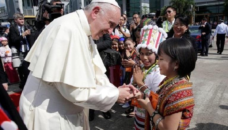 احتفالات في ميانمار لاستقبال بابا الفاتيكان