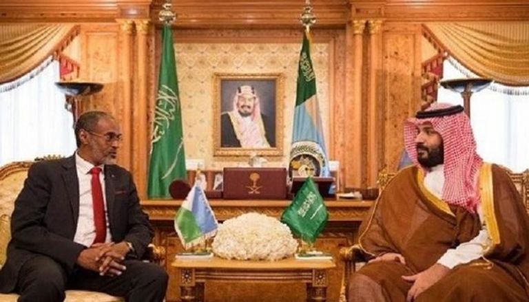 الأمير محمد بن سلمان في لقاء سابق مع وزير الدفاع الجيبوتي