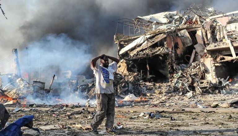 تفجير سابق بالصومال أعلن داعش مسئوليته عنه - أرشيفية