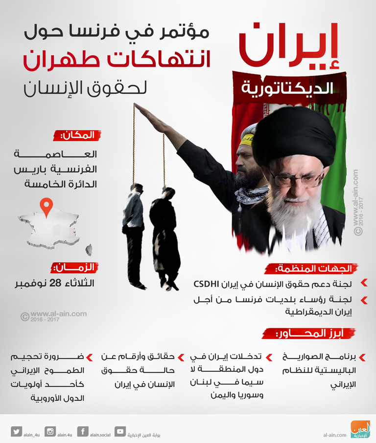 التهديد الإيراني في مؤتمر بباريس