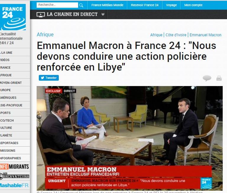 الرئيس الفرنسي إيمانويل ماكرون