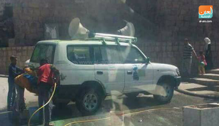 صورة حصرية لبوابة العين من اشتباكات صنعاء