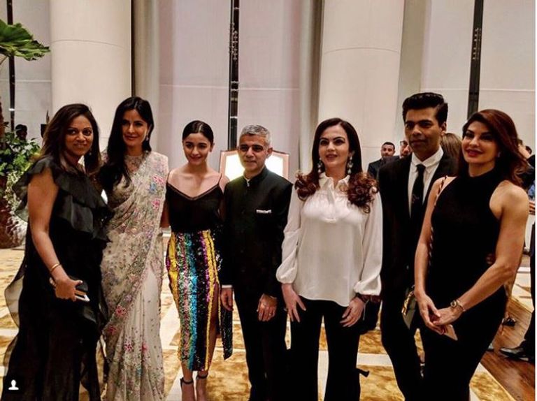 شاروخان وكاترينا كيف في حفل استقبال عمدة لندن في مومباي