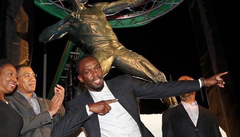 تمثال بولت في جامايكا يشعره بالفخر 