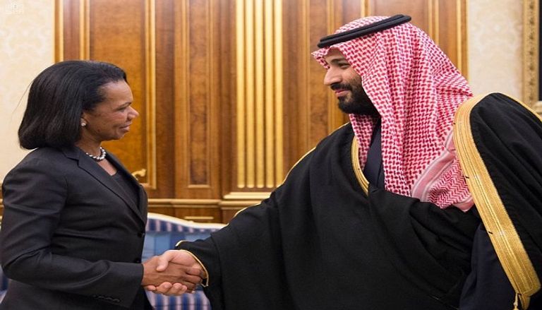 الملك سلمان يستقبل كونداليزا رايس