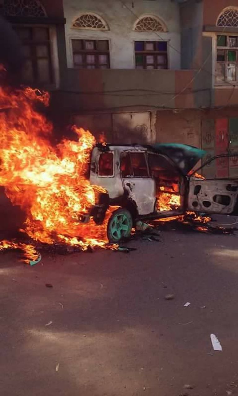 مدرعات عسكرية استعادها المواطنون في المحويت من عصابة الحوثي