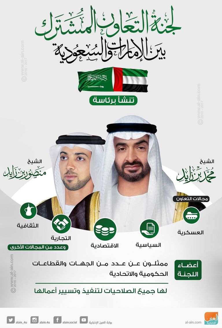 الشيخ محمد بن زايد آل نهيان والشيخ منصور بن زايد آل نهيان