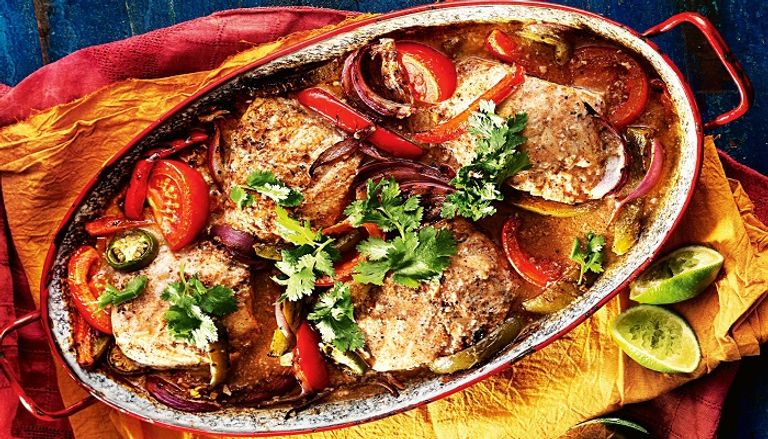 طريقة السمك بالفرن