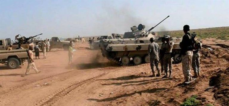 الجيش اليمني على جبهة ميدي