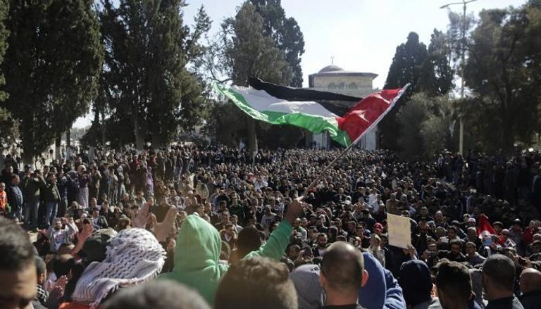 مظاهرات في القدس أمس رفضا لقرار ترامب 
