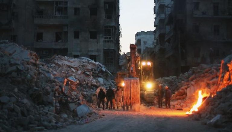 مشهد من فيلم "آخر الرجال في حلب"