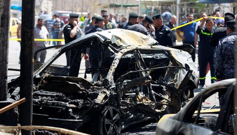 تفجير سابق لسيارة مفخخة في العراق -أرشيفية