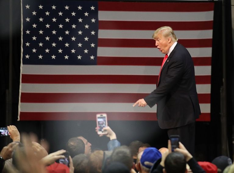 الرئيس الأمريكي دونالد ترامب زعيم كوريا الشمالية والرئيس الأمريكي