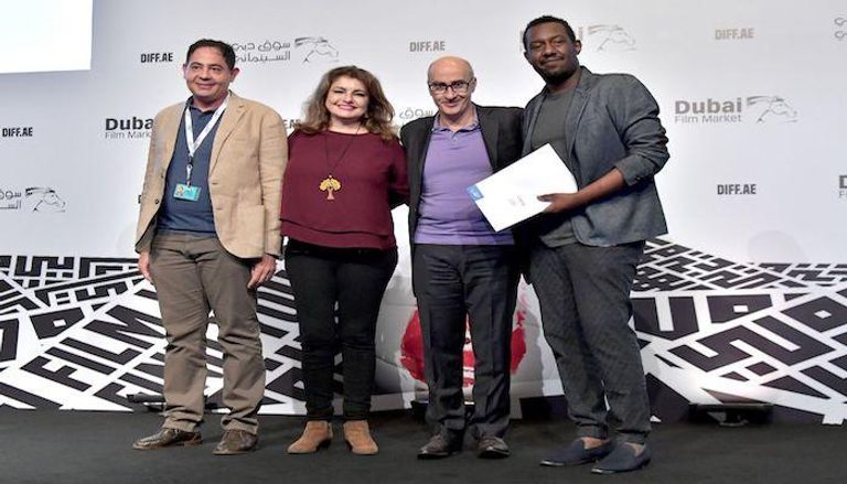 بعض أصحاب المشاريع العربية الفائزة بجوائز ملتقى دبي السينمائي