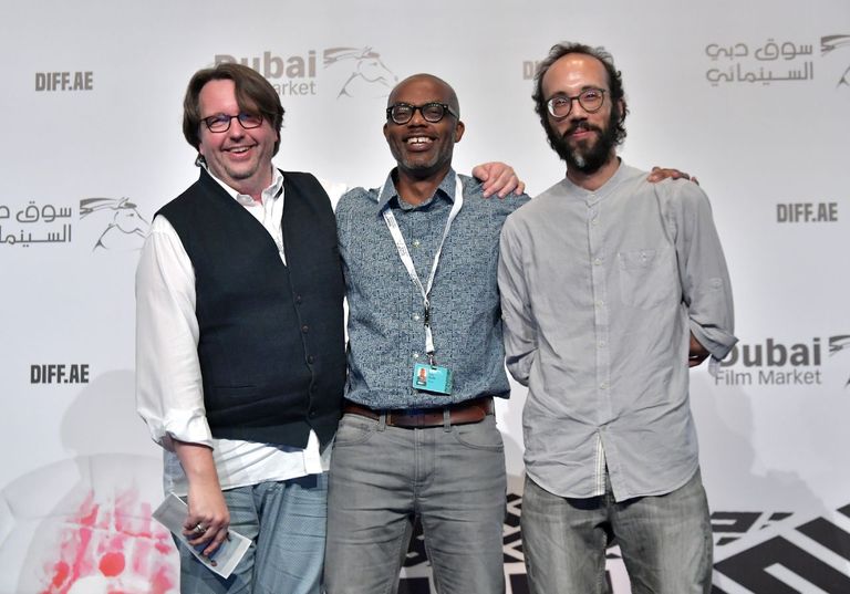 بعض أصحاب المشاريع العربية الفائزة بجوائز ملتقى دبي السينمائي
