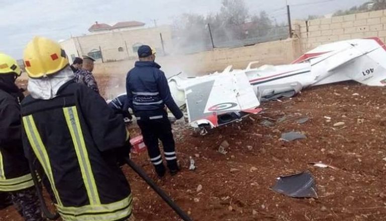 سقوط طائرة تدريب أردنية ونجاة طاقمها‎