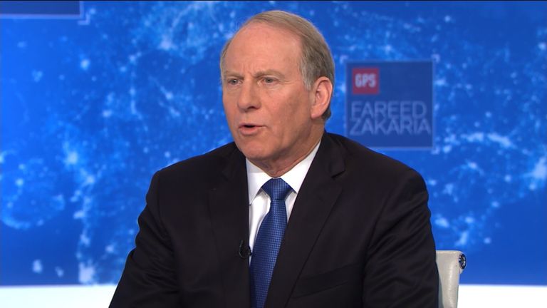 المحلل الأمريكي ريتشارد هاس أثناء لقائه على "سي إن إن"