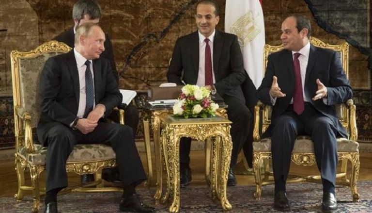 الرئيسان المصري والروسي- الصورة من رويترز