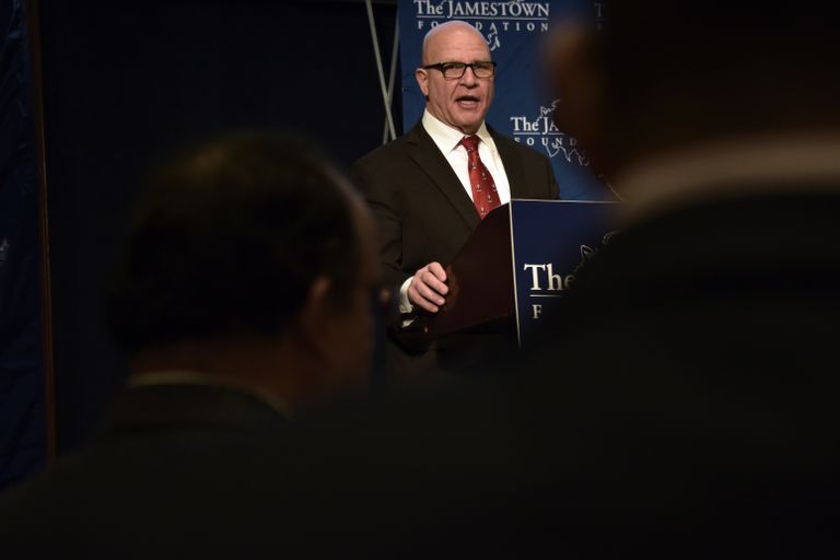 الجنرال مكماستر خلال أحد الفعاليات في واشنطن مستشار البيت الأبيض للأمن القومي إتش أر مكماستر (الفرنسية)