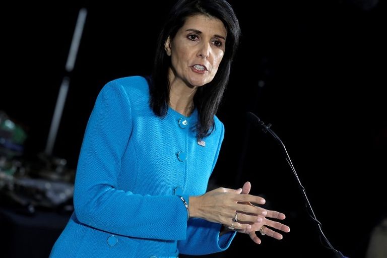 وزير الخارجية الأمريكي ريكس تيلرسون والأمين العام للأمم المتحدة 