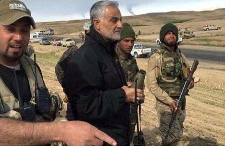 الإرهابي قاسم سليماني ومليشياته المنتشرة بسوريا والعراق