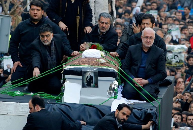 جنازة الرئيس الايراني رفسنجاني في طهران - (ارشيف الفرنسية) فائزة رفسانجاني (الفرنسية - أرشيف)