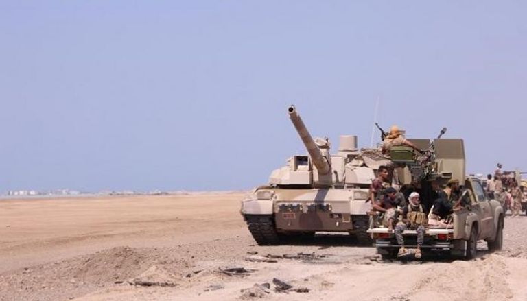 قوات من الجيش الوطني اليمني فى شبوة