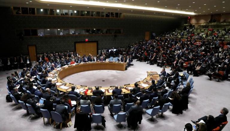 مجلس الأمن في الأمم المتحدة أثناء انعقاده (رويترز)