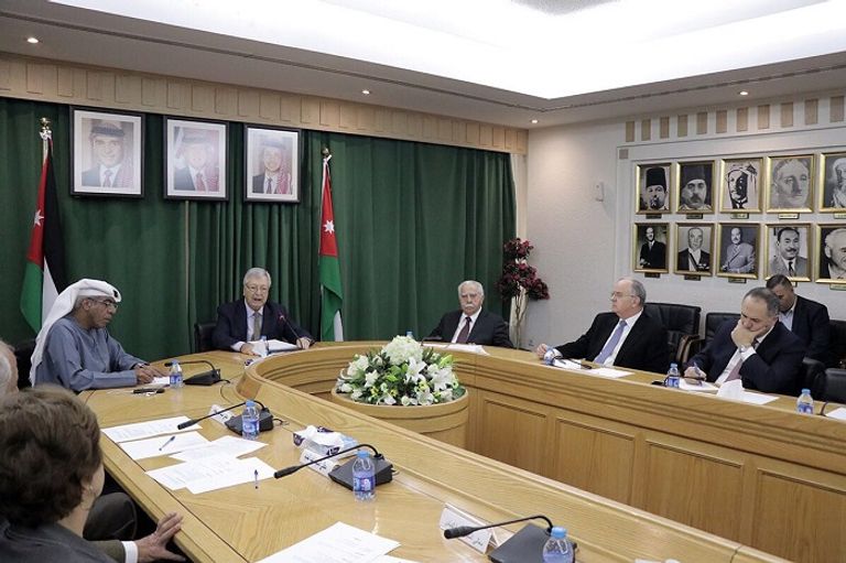 جانب من المباحثات الإماراتية الأردنية