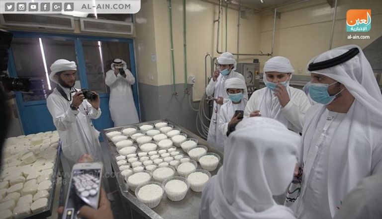 الطلاب يتعرفون إلى مراحل تصنيع الأجبان