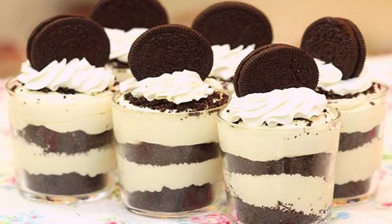  كاسات الأوريو‎‏ إحدى ألذ الحلويات سريعة التحضير 