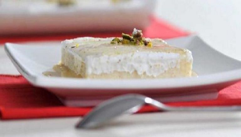 ليالي لبنان بالقشطة‎‏ بالبسكويت 