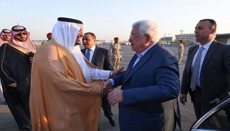 الرئيس الفلسطيني محمود عباس أبومازن يغادر الرياض