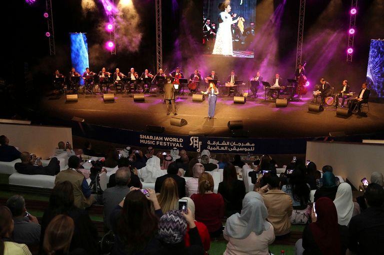 المهرجان احتفى بأم كلثوم العام الماضي مهرجان الشارقة احتفال بفنون الموسيقى العالمية
