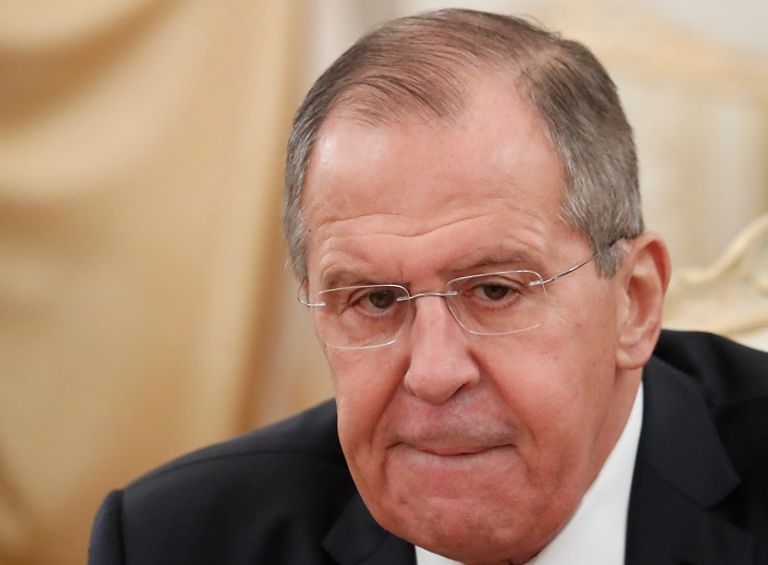سيرجى لافروف وزير الخارجية الروسي مؤتمر الأستانة فى كازاخستان - رويترز