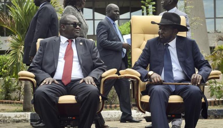 رئيس جنوب السودان سلفا كير ونائبه السابق رياك مشار -أرشيفية