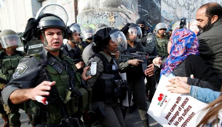 مواجهات بين فلسطينيين وقوات الاحتلال في بيت لحم- رويترز