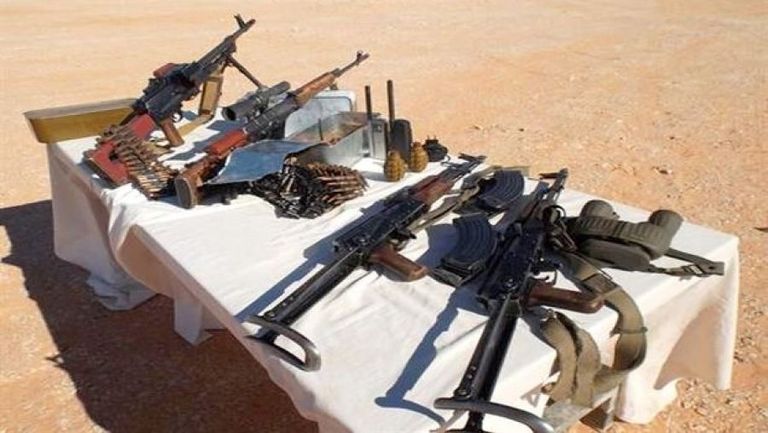مضبوطات عثر عليها مع إرهابيين في الجزائر