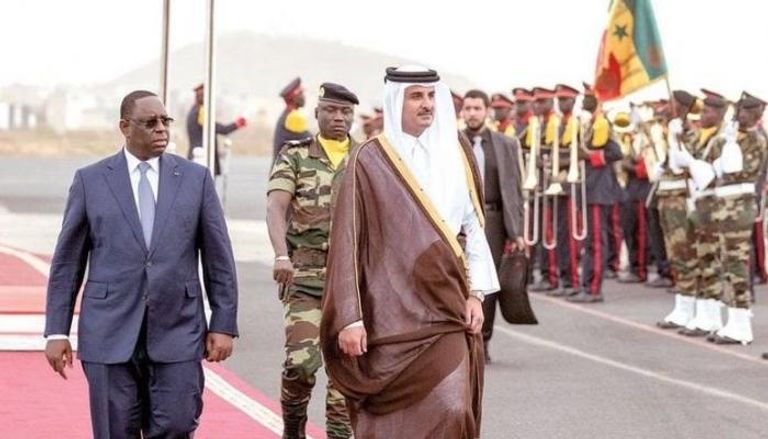 أمير قطر ورئيس السنغال ماكي سال