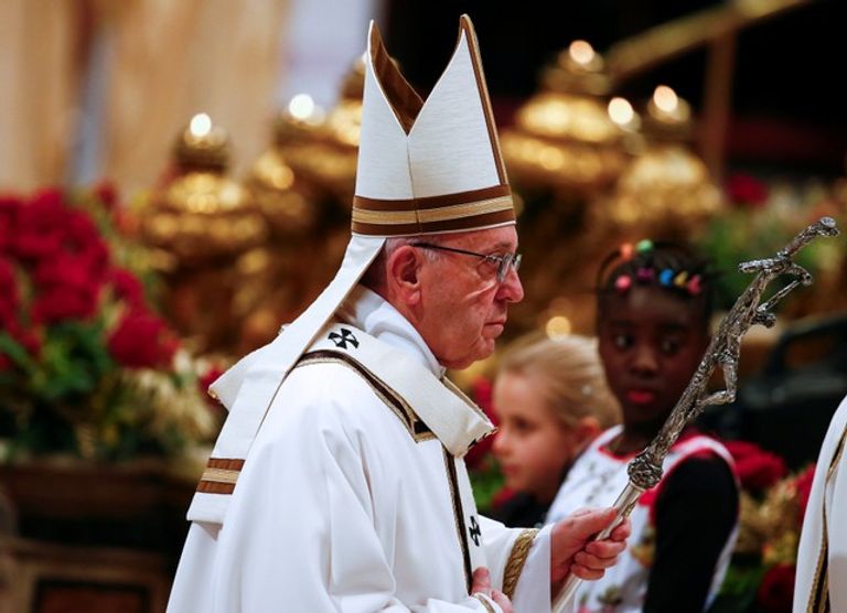 بابا الفاتيكان في قداس عيد الميلاد